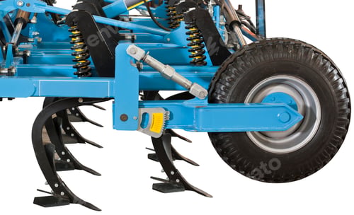 Preview: Modern industrial agricultural plow isolated over white background