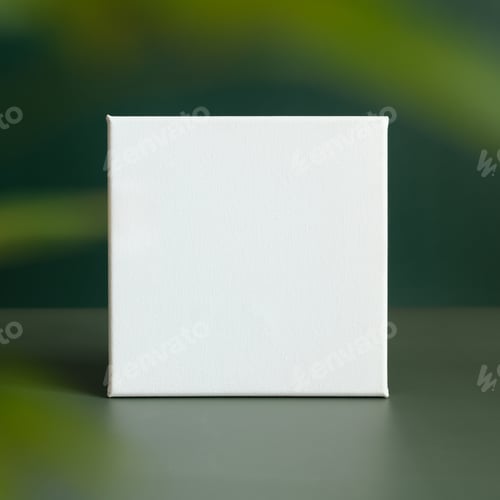 Preview: Blank canvas on dark green background.