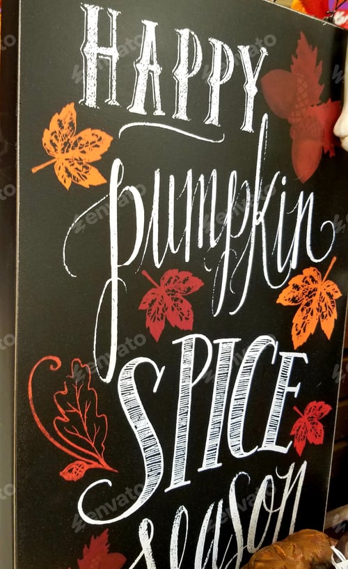 Preview: Fall Decoration Featuring Pumpkin Spice Season Message