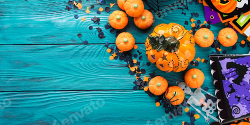 Preview: Halloween trick or treat still life