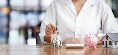 Preview: Saving Money for Future Home Concept