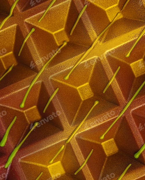 Preview: Colorful chocolate dessert with unique texture and design