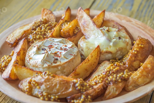 Preview: Baked Camembert cheese with potato