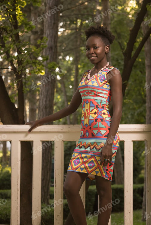 Preview: One, Young Adult, Black African American Woman, Arms Outstreched, Upper Body Shot, Urban Area