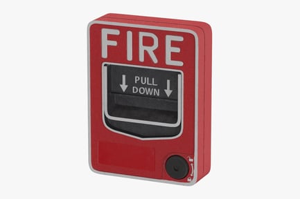 Preview: Red Fire Alarm Pull Station