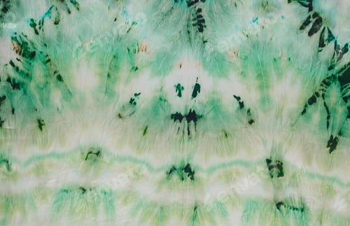 Preview: abstract pattern on silk fabric texture in green tones