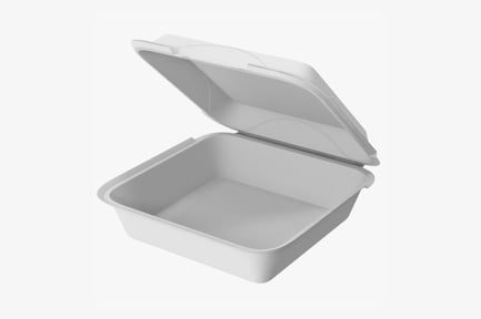 Preview: Open Polystyrene Food Container