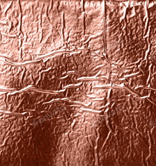 Preview: Crinkled copper foil texture, close up