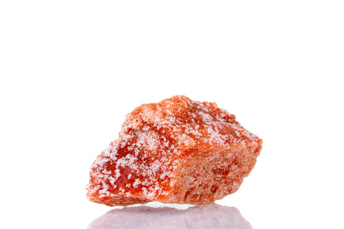 Preview: macro mineral stone Halite on a white background