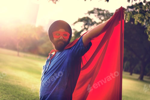 Preview: Indian Man Superhero Power Concept