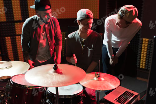 Preview: Musicians Writing Songs in Recording Studio