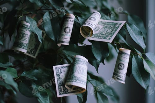 Preview: money growing on a tree concept, endless reserve