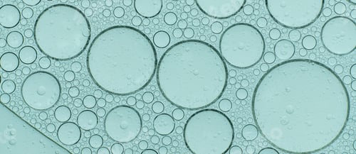 Preview: Macro microscope green bubble texture, Close-up Green bubbles and drops oil background