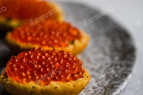 Preview: Bruschetta with red caviar