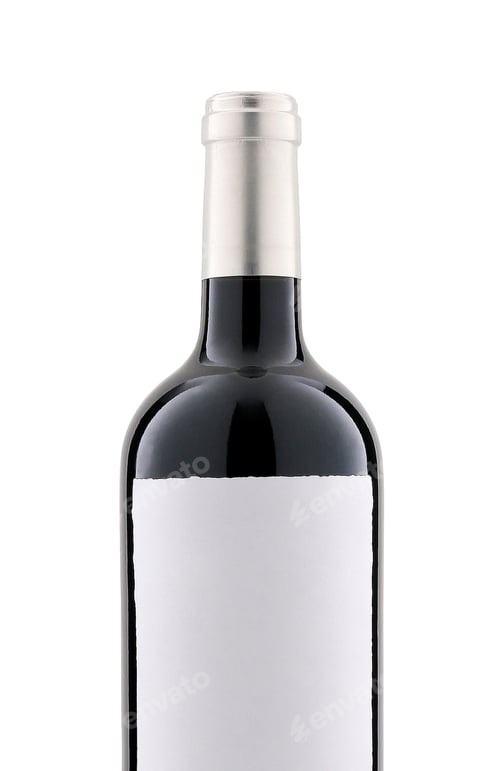 Preview: Wine isolated on a white