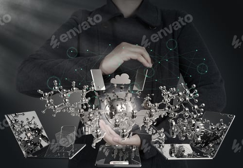Preview: Businesswoman Shows Modern Technology As Concept