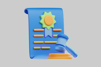 Preview: Law document with gavel