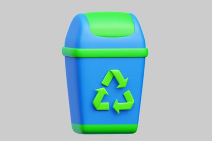 Preview: Sustainable Recycling Bin 3D