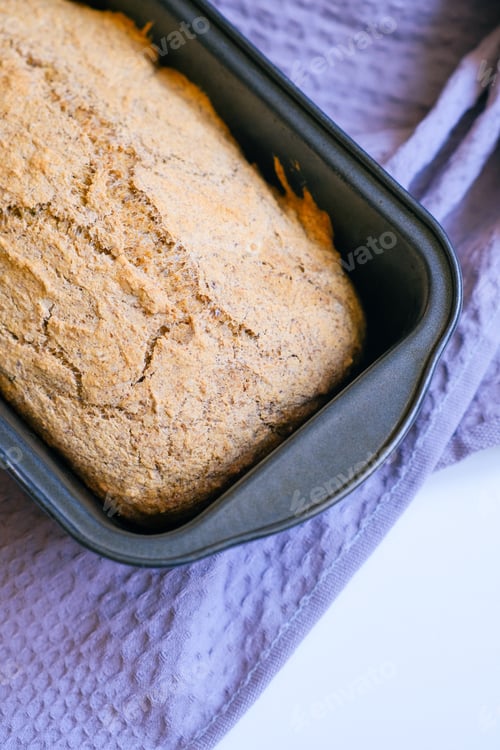 Preview: Vegan bread made from millet and green buckwheat. Useful healthy homemade baking
