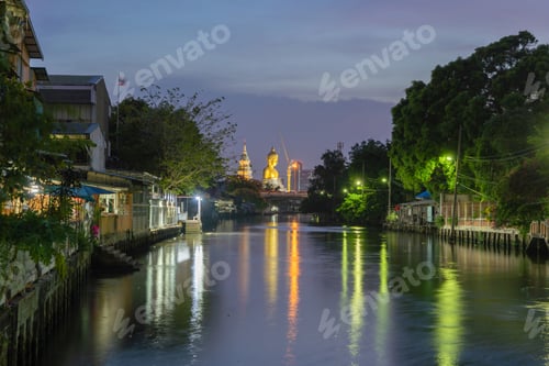 Preview: Bangkok downtown, Thailand in urban city in Asia.