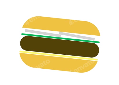 Preview: burger with salad