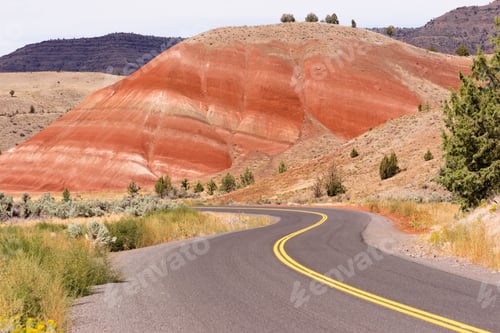 Preview: Painted Hills Fossil Beds Oregon State USA North America
