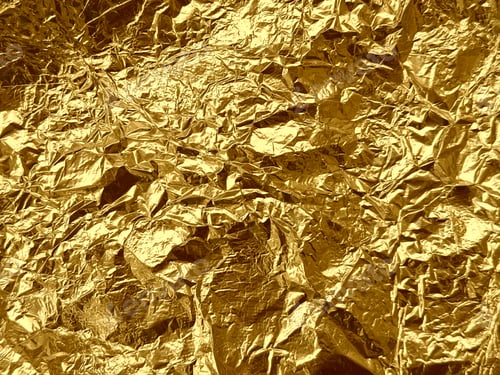 Preview: Golden crumpled paper background