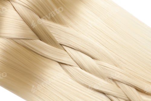 Preview: Closeup on luxurious glossy blonde hair