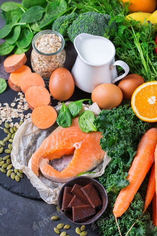 Preview: Asthma, respiratory relieving food rich in vitamin d, beta-carotene, magnesium