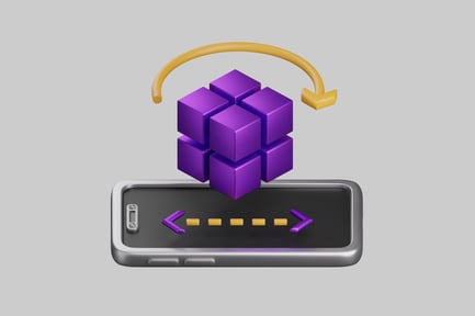 Preview: Phone cube rotation icon