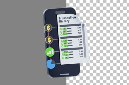 Preview: Transaction History 3D Icon
