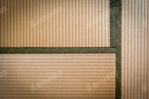 Preview: Japanese traditional Tatami floor looking straight down background
