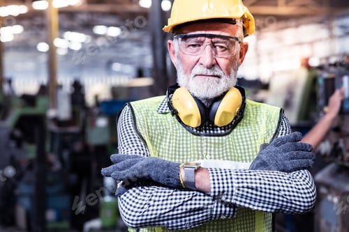 Preview: OLD MAN FACTORY WORKER