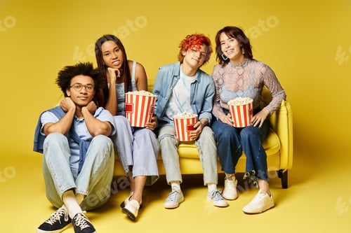Preview: Harmonious connection on stylish couch