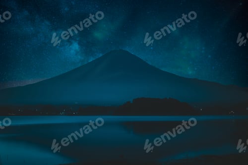 Preview: Fuji mountain view. The most famous mount in japan