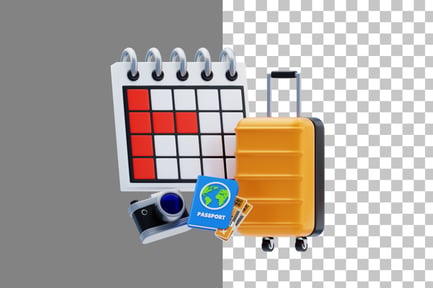 Preview: Vacation 3D Icon
