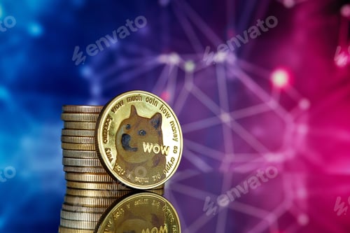 Preview: Pile of Dogecoin Cryptocurrencies