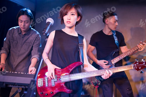 Preview: Musical band performing on stage