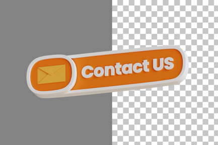 Preview: Contact Us Button 3D Icon