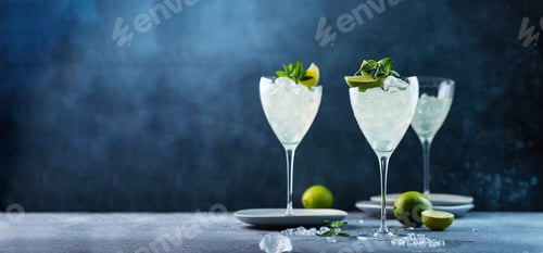 Preview: Mojito cocktail with lime and mint