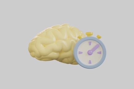 Preview: Brainstorming timer cartoon illustration asset