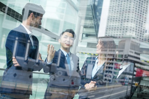 Preview: Business people having discussion together