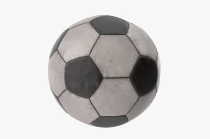 Preview: Worn Soccer Ball: Classic Design