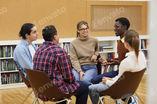Students Enjoying Discussion