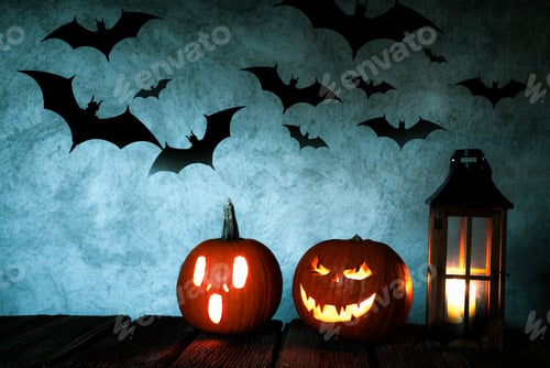 Preview: spooky Jack'o'lantern Halloween pumpkin
