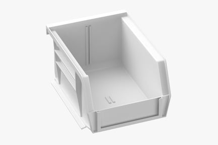 Preview: White Plastic Storage Bin