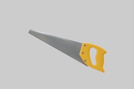 Preview: Hand saw with yellow handle