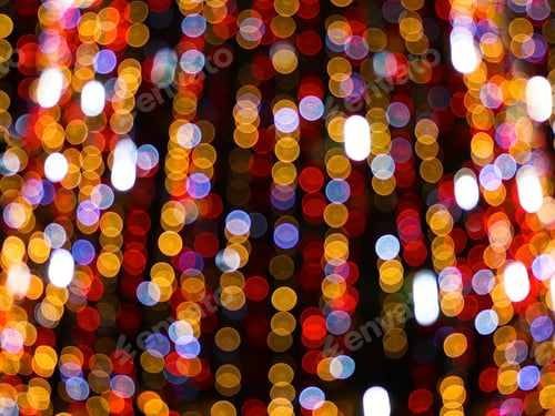 Preview: Beautiful abstract background with defocus lights of different colors. New Year and Christmas