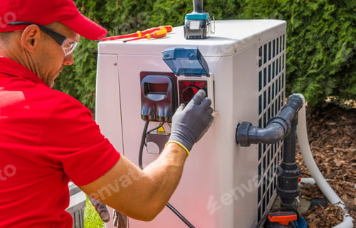 Preview: Outdoor Swimming Pool Heat Pump Maintenance