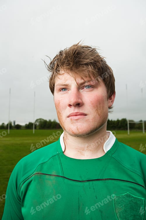 Preview: Portrait of a rugby player